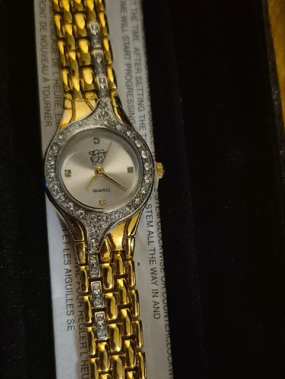 Two-Tone Gold and Silver Women's Bracelet Watch